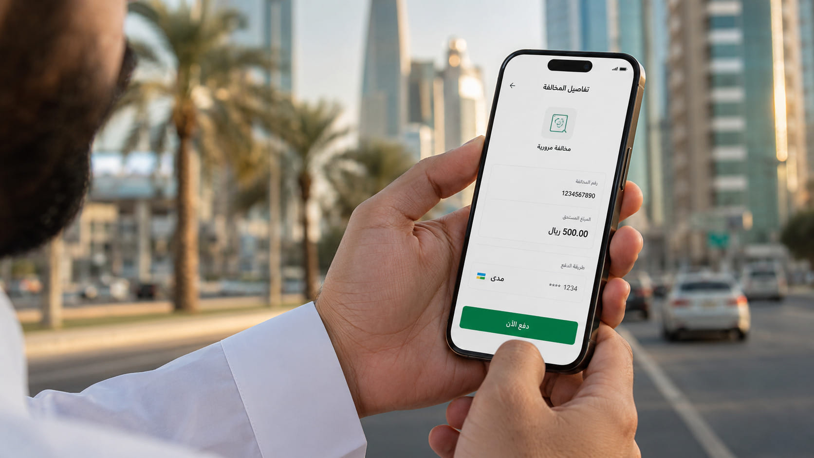 Traffic Violation App with pay now button