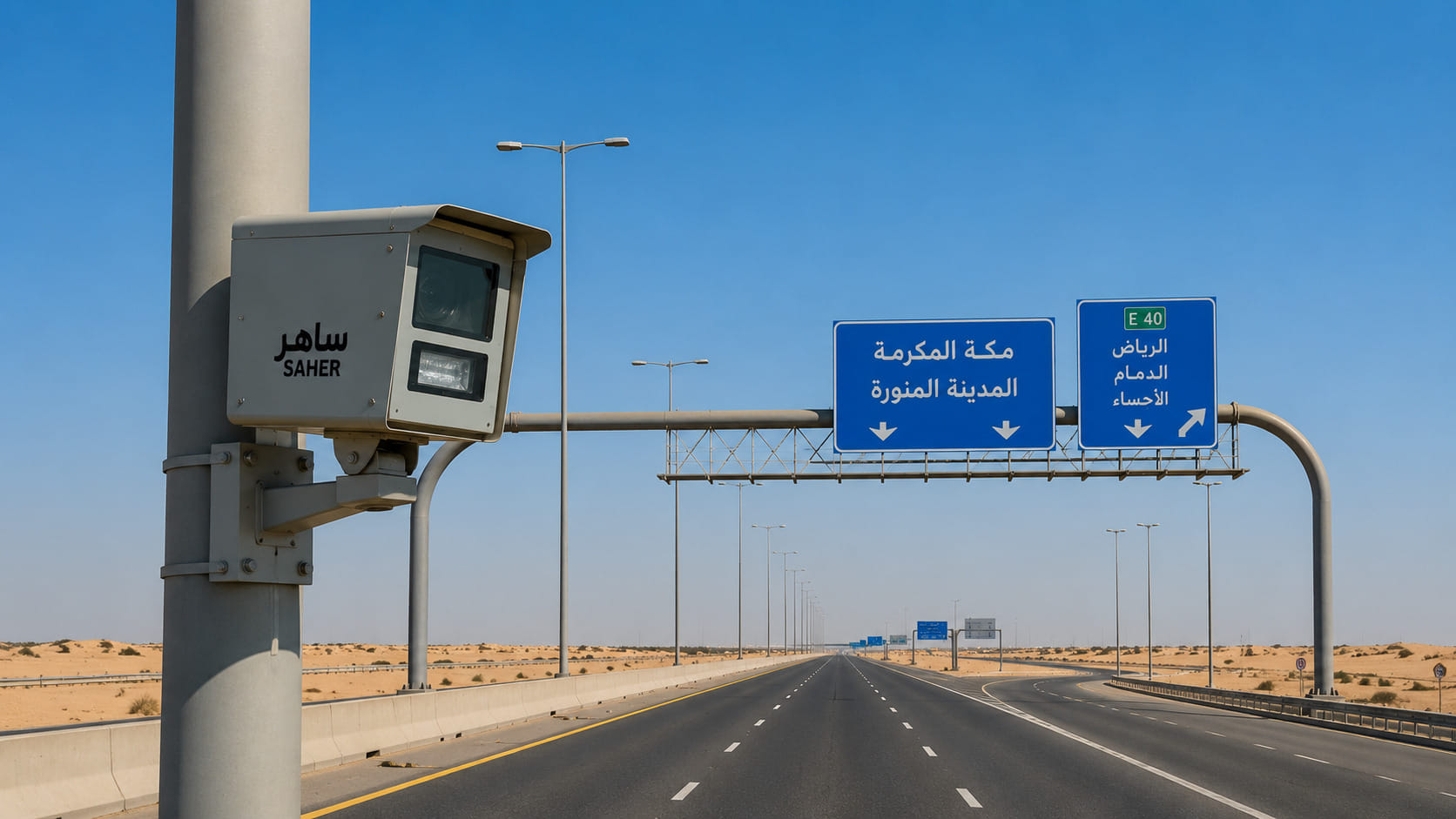 Traffic Cameras in Saudi Arabia roads