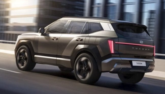 2027 Hyundai Tucson Rear View
