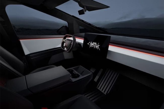 Tesla Cybertruck Interior and Technology