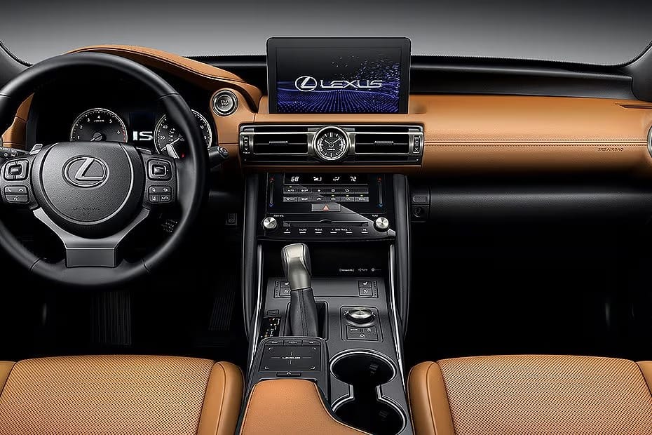 Lexus IS interior and screen