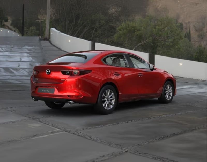 Mazda 3 Sedan wheels and headlight