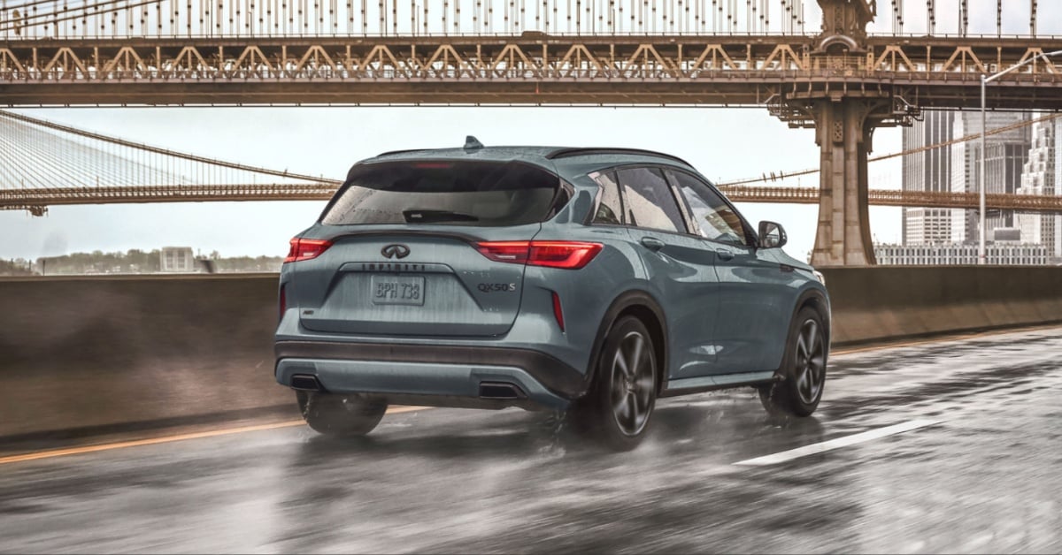 Infiniti QX50 back view