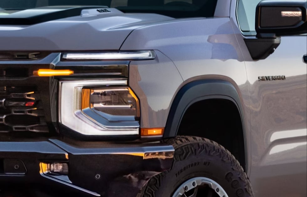 Chevrolet Silverado front headlight