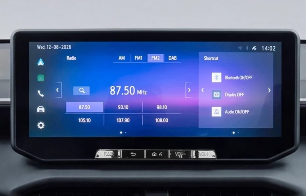 Toyota Hilux touchscreen