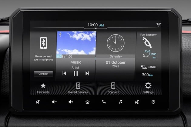 Suzuki Jimny touchscreen