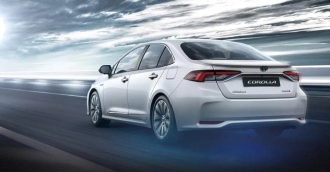 Toyota Corolla 2026 back view