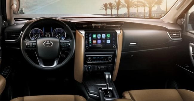 Toyota Fortuner interior technology