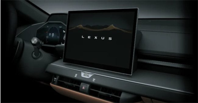 New Lexus ES Touchscreen display