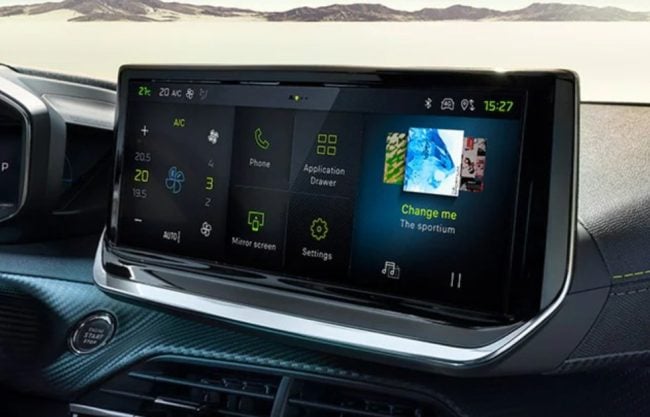Peugeot 2008 touch screen